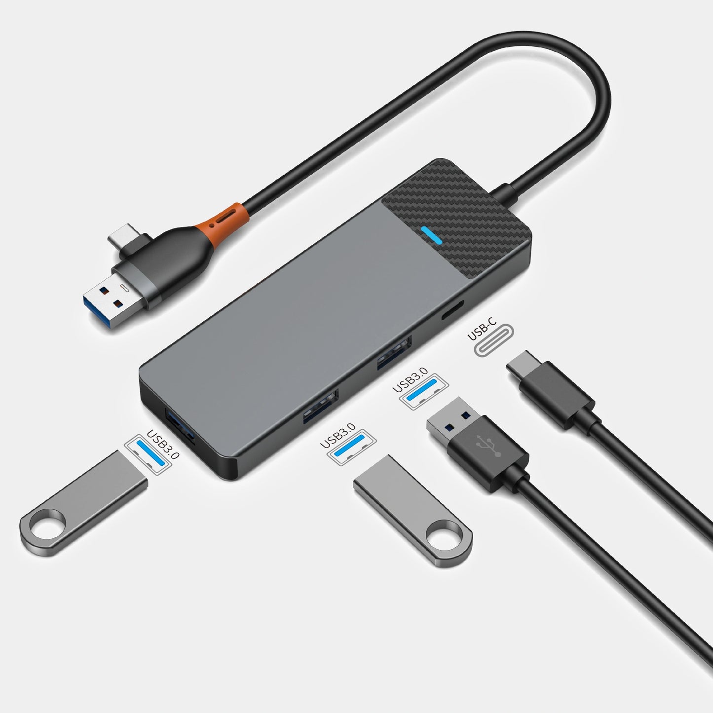 Hub USB‑C 4‑en‑1 WiWU Linker A431C