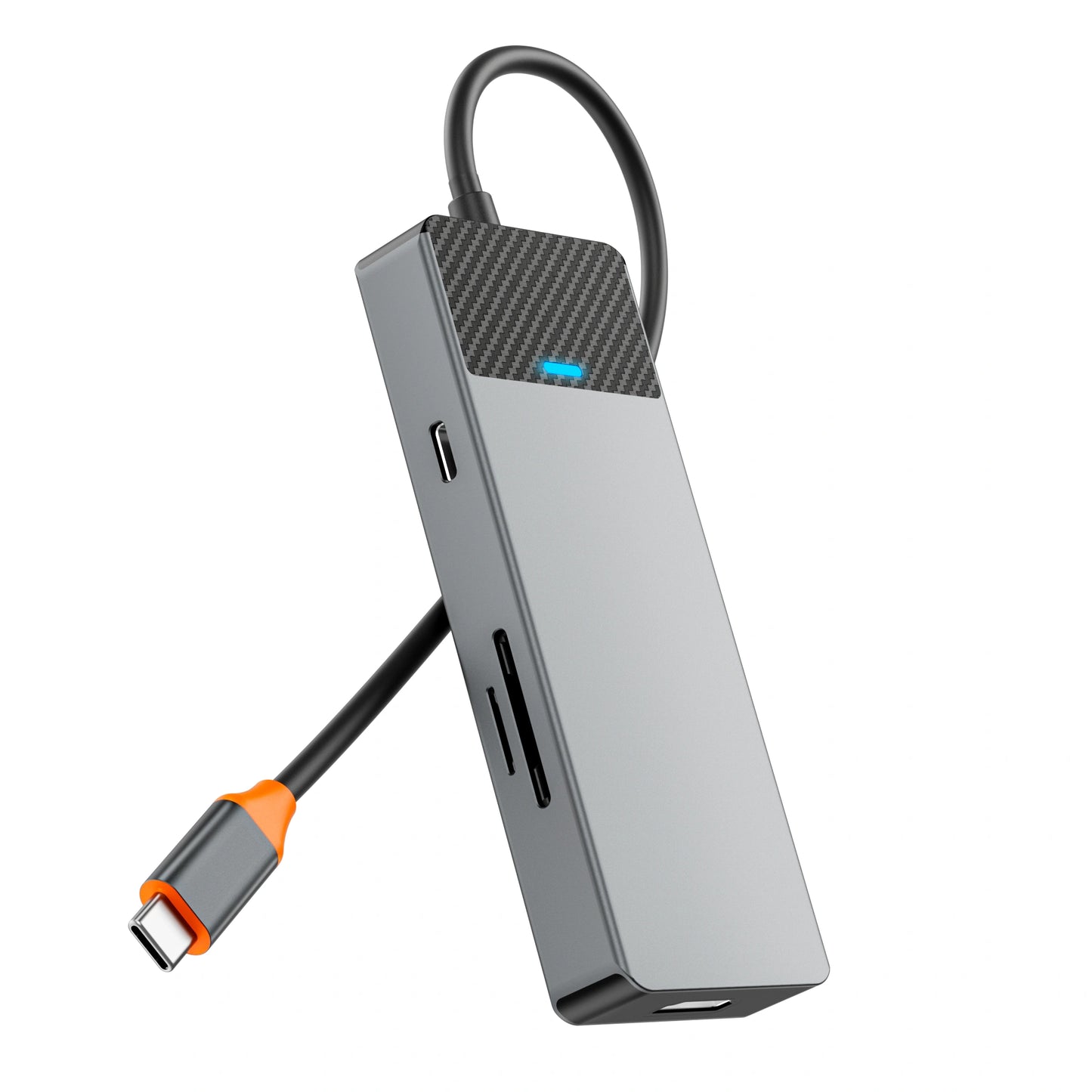 Hub USB‑C 7‑en‑1 WiWU Linker 721 HDMI 4K, USB 3.0, lecteur SD/TF et Power Delivery 100 W