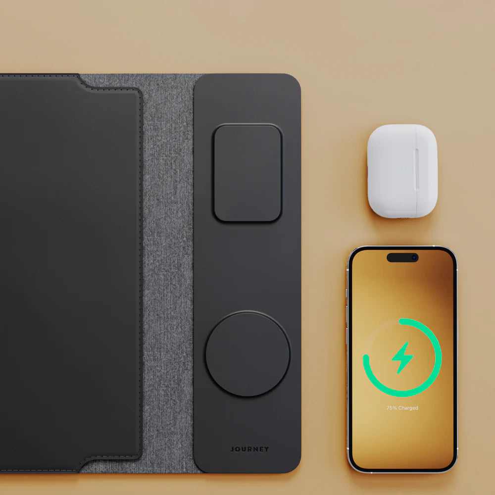 Pochette MacBook 4-en-1 avec Chargeur Sans Fil pour iPhone + AirPods