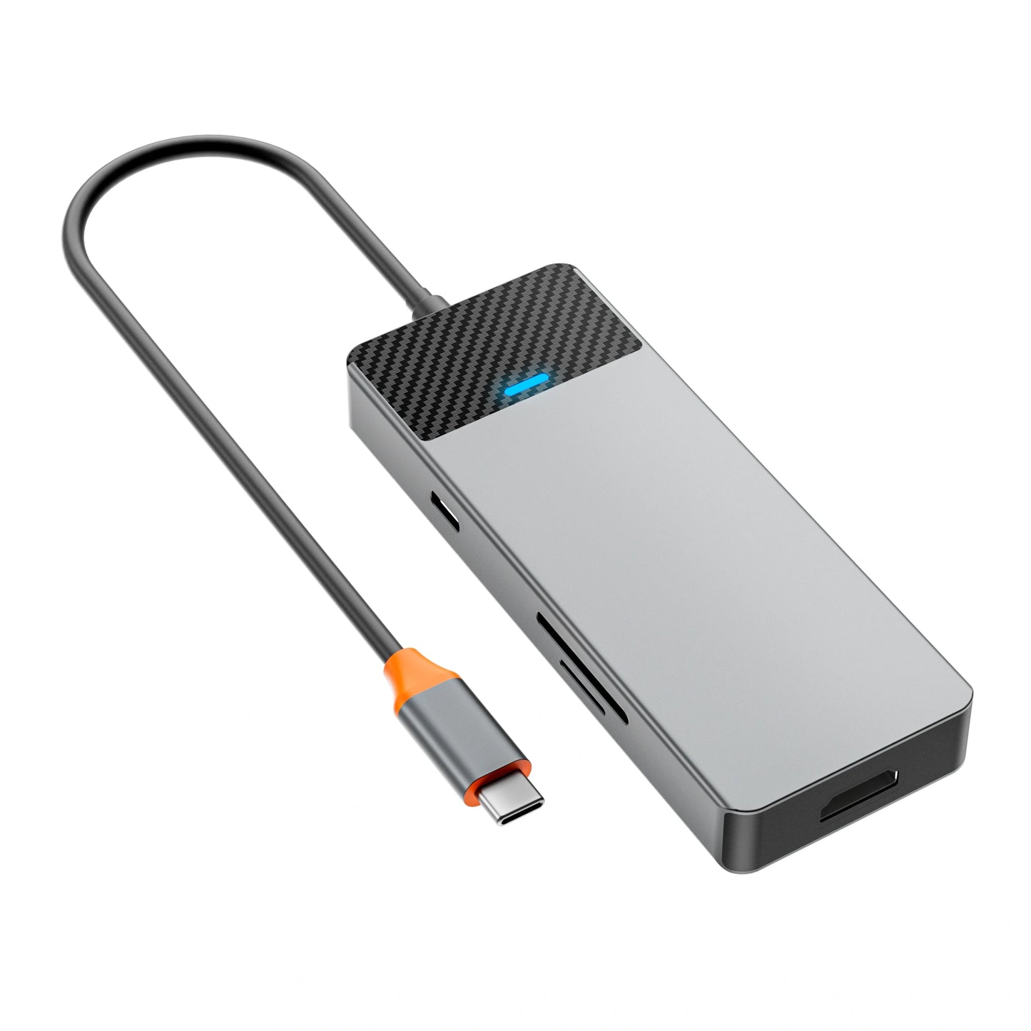 Hub USB‑C 7‑en‑1 WiWU Linker 721 HDMI 4K, USB 3.0, lecteur SD/TF et Power Delivery 100 W