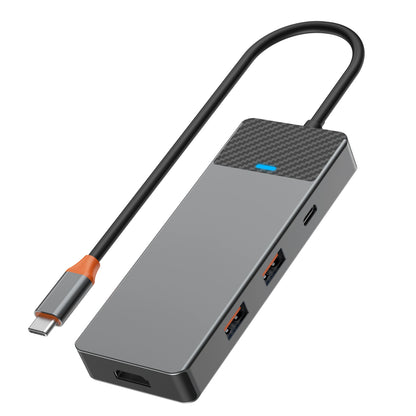 Hub USB‑C 7‑en‑1  WiWU Linker 721  HDMI 4K, USB 3.0, lecteur SD/TF et Power Delivery 100 W